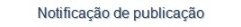 Notificação de publicação
